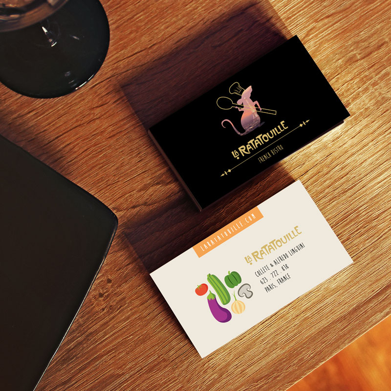 Pixar Ratatouille Business Cards