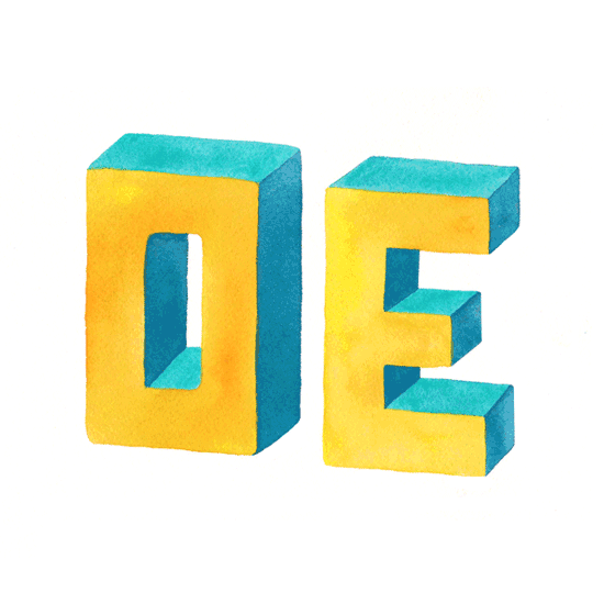 Shit Nicas Say: OE Watercolor 3D Lettering by Hajin Kim Thumbnail Letterer Illustrator